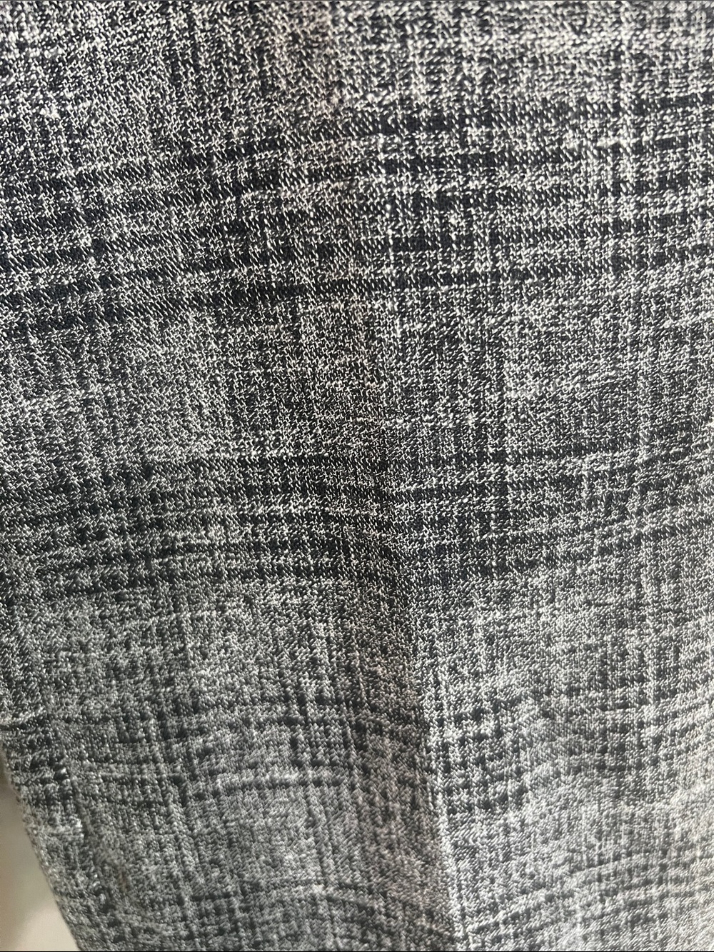 7th Avenue Gray Plaid Wide-Leg Work Pants Size 4P - Picture 3 of 12